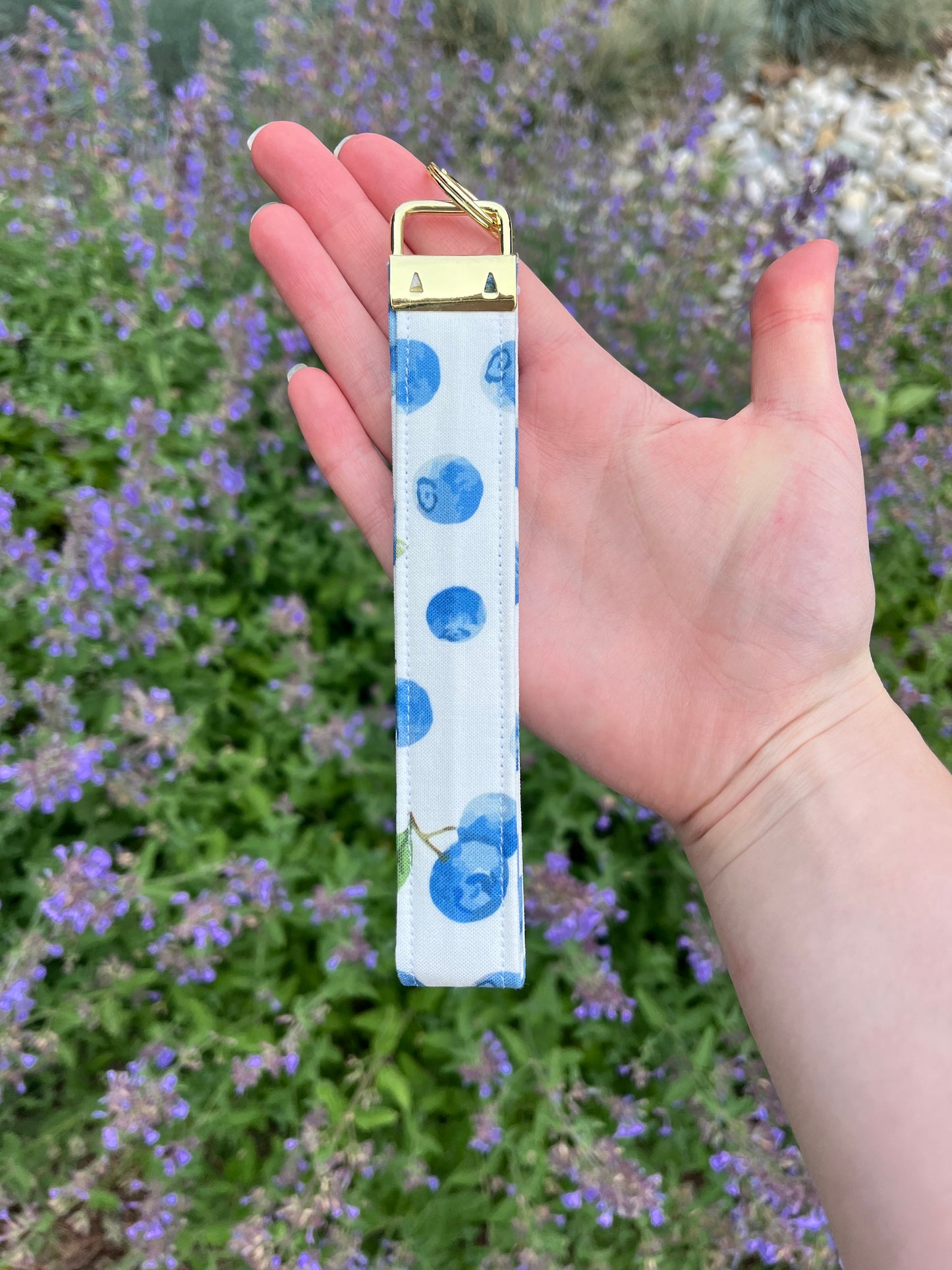 Blueberry Wristlet Keychain