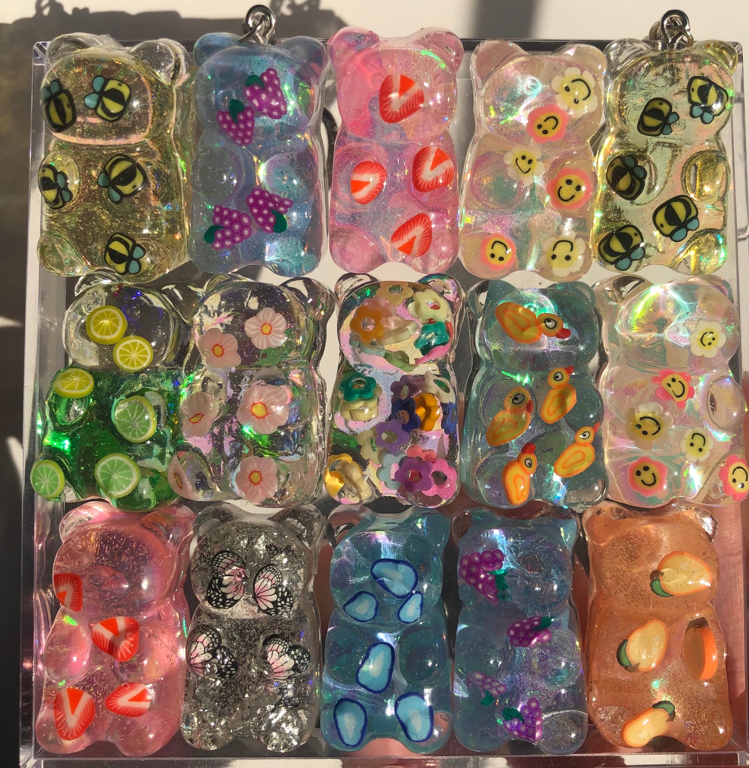 Gummy bear keychains