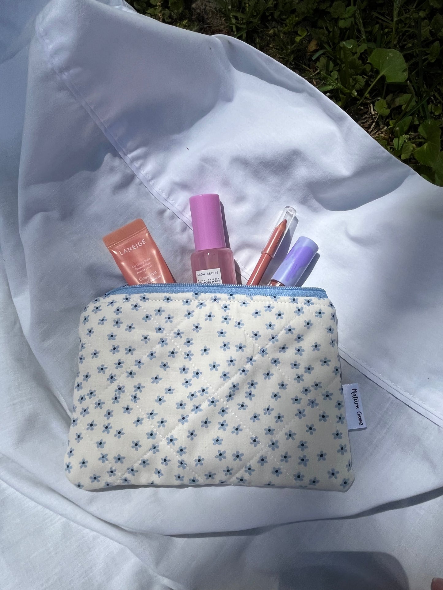 Forget Me Not Flat Pouch