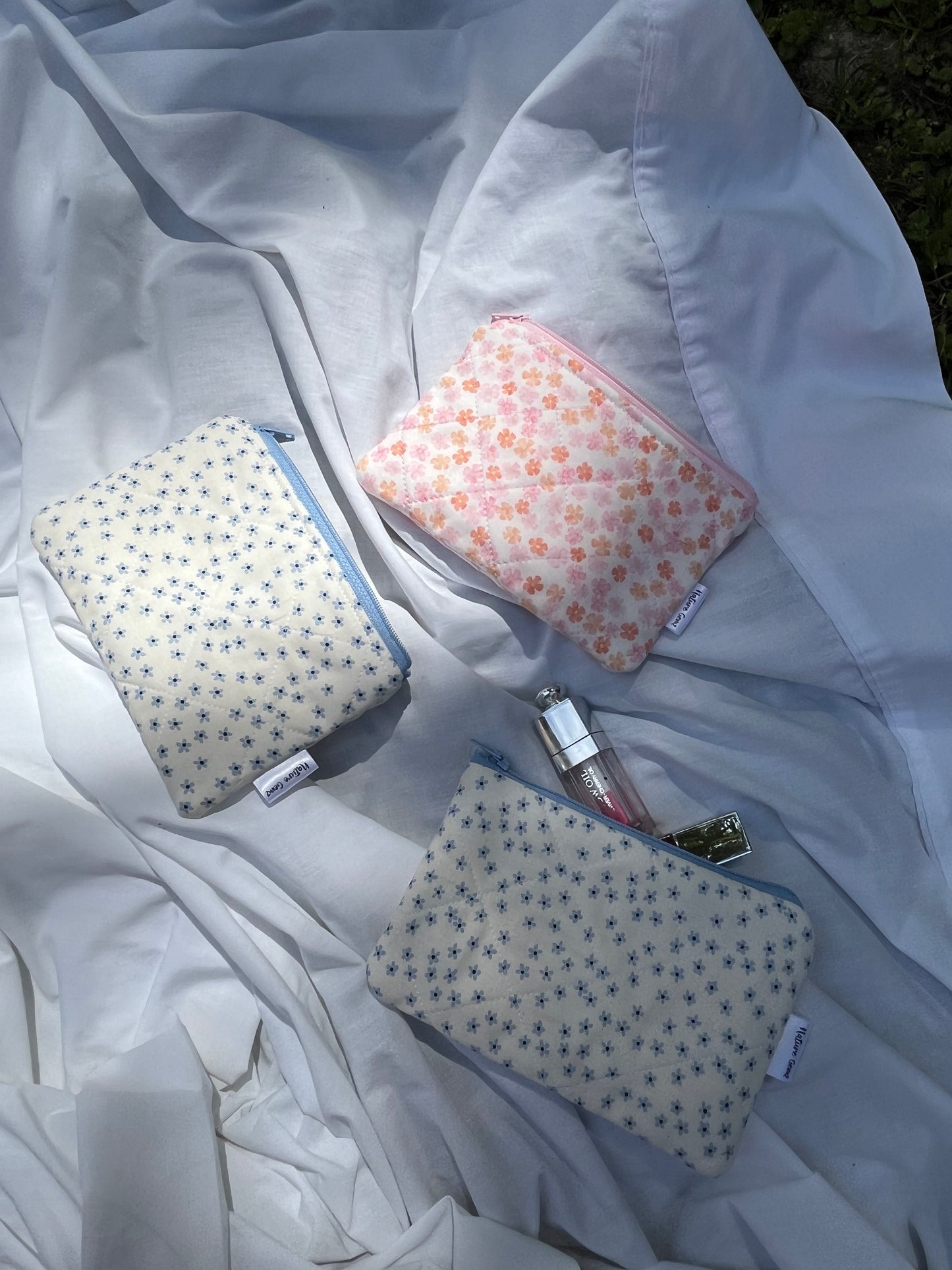 Forget Me Not Flat Pouch